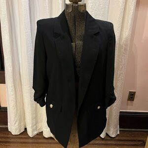 River Island Classic Black Blazer with Silver Buttons